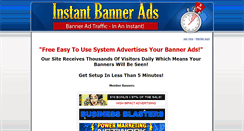 Desktop Screenshot of instantbannerads.com