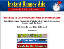 Tablet Screenshot of instantbannerads.com